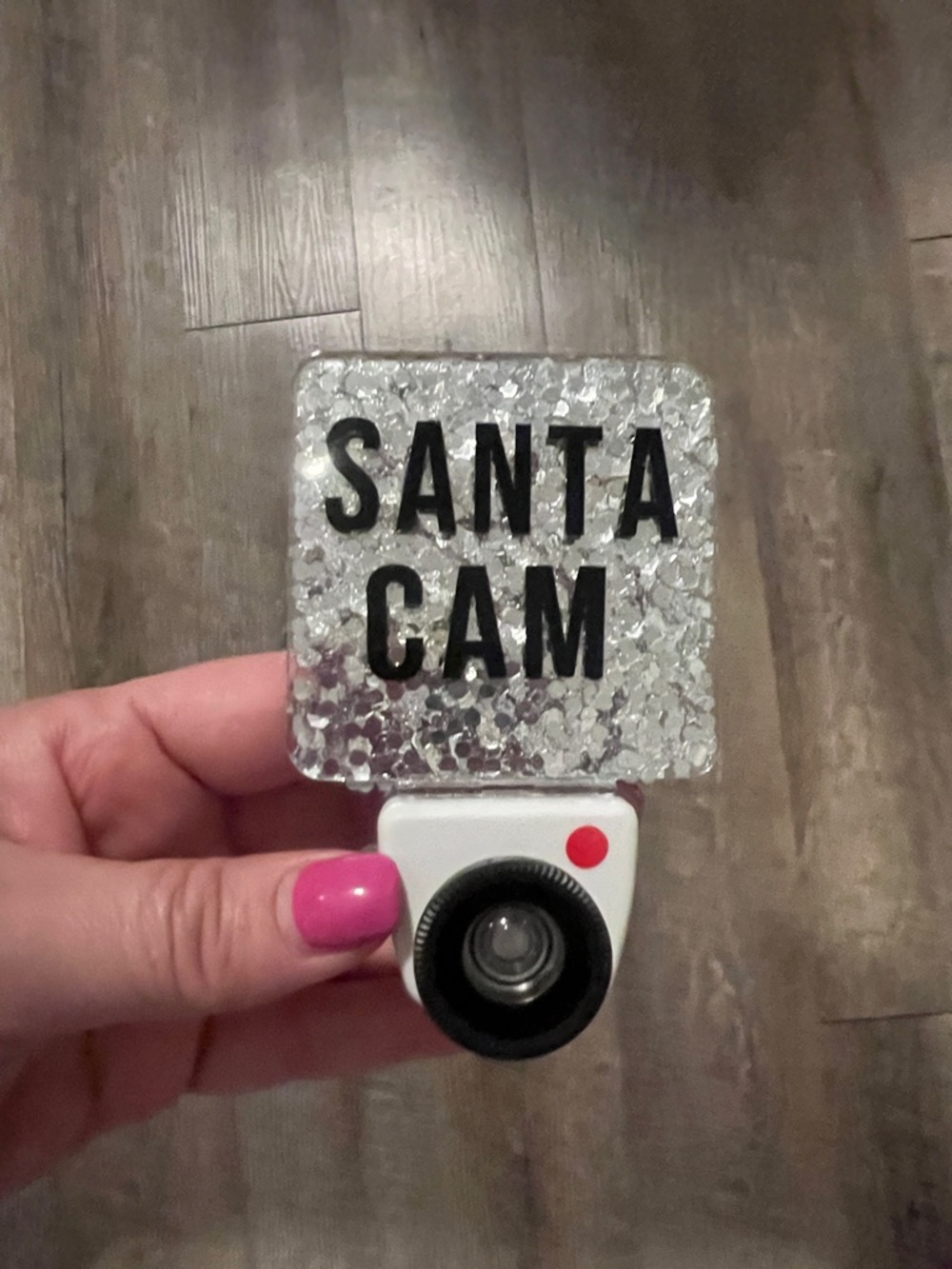Santa Cam Clip-On Novelty Camera - White